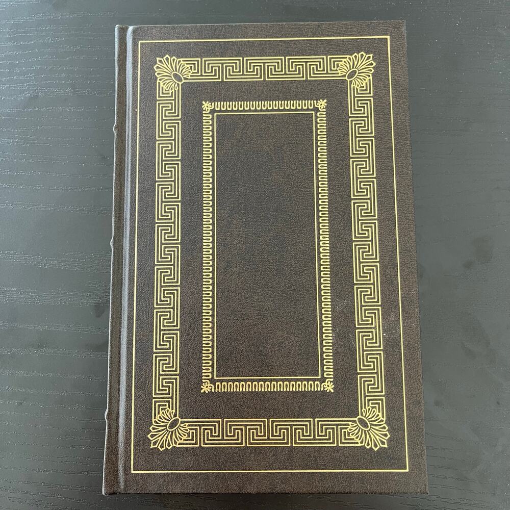 Selected Dialogues-Plato-Franklin Library Vintage Leather Book Gold Gilted 1983